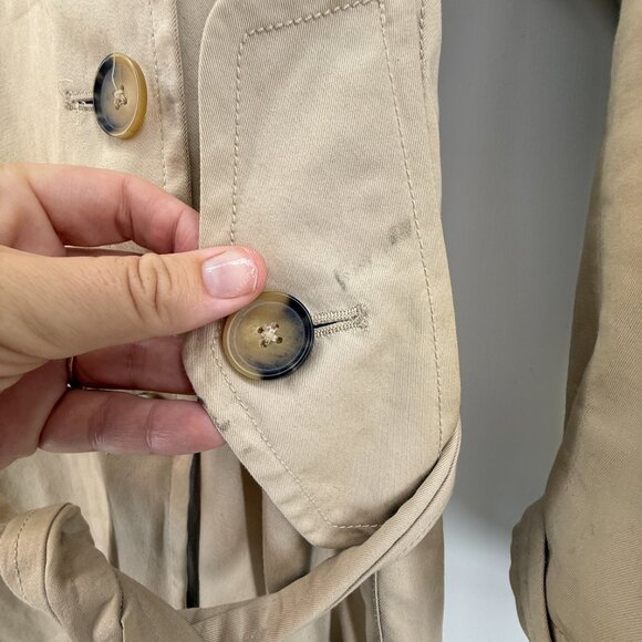Banana Republic early 2000s Timeless trench coat with belt Womens Size Large - Picture 5 of 15